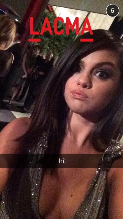 Selena on Snapchat Hi