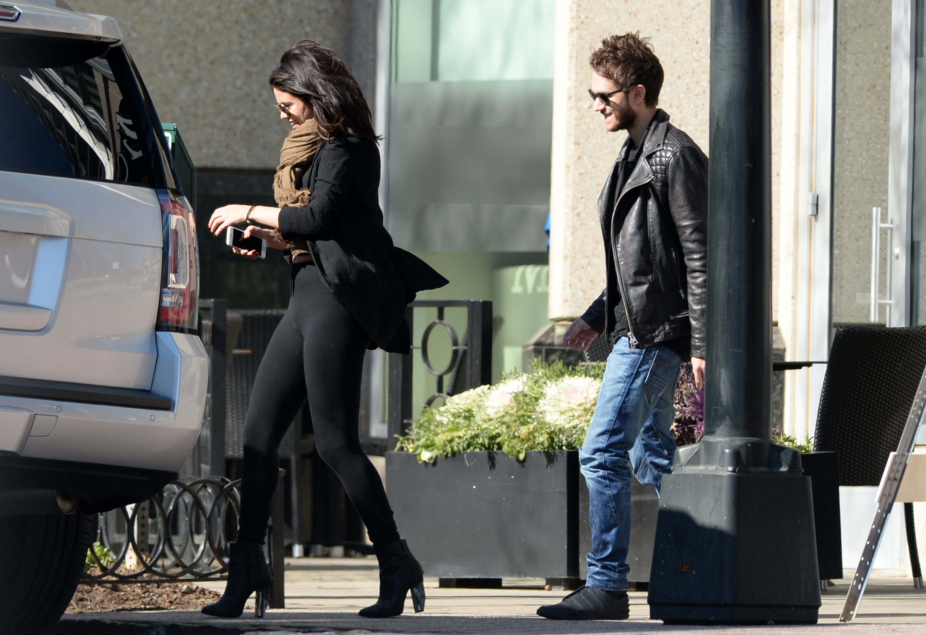 EXCLUSIVE: INF - Selena Gomez Leaves A Restaurant With New Boyfriend Zedd.