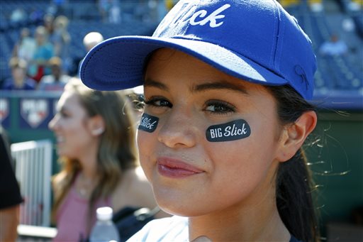 A Jersey and High-Waisted Jeans in the Celebrity Baseball Game During the  Big Slick Celebrity Weekend in June 2019, 20 Times We Wanted to Dress Like  Selena Gomez