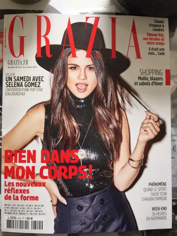 Selena on the cover of Grazia