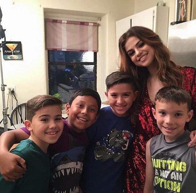 Selena with fans in New York