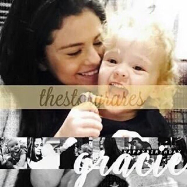 Rare pic Selena with Gracie