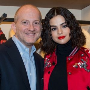 Selena with Coach CEO Joshua Schulman