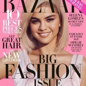 Selena on the cover of Harper’s Bazaar magazine