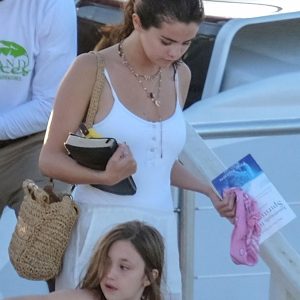 More pics of Selena at Montego Bay in Jamaica