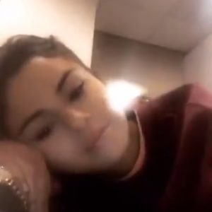 Selena at the make up salon, video from Selena’s Instagram Story