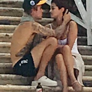 More pics of Selena at Montego Bay in Jamaica