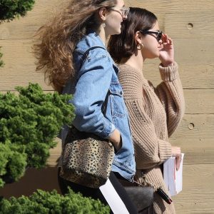 Selena arriving at Nobu in Malibu