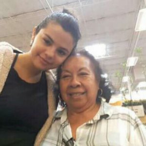 Selena with a fan in Texas