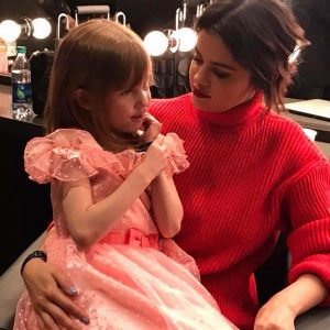 April 19 Selena with the girl Nellie at We Day California