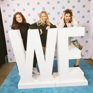 April 18 Selena at the rehearsals for We Day California