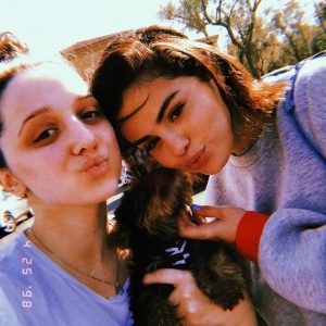 25 April Selena with fans at the Newport Beach, California