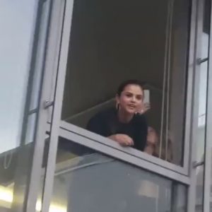 23 April Selena greeting fans at Puma HQ Vision HQ in Germany