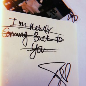 Pic with Back To You lyrics