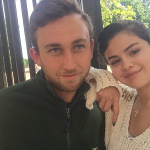 9 May Selena with a fan in London, UK