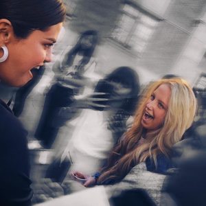 New pic of Selena with a fan at Puma DEFY City