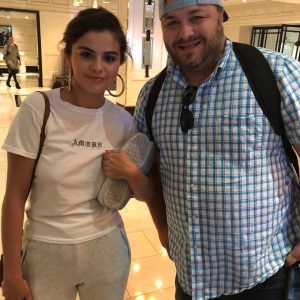 28 June Selena with a fan at London West Hollywood Hotel
