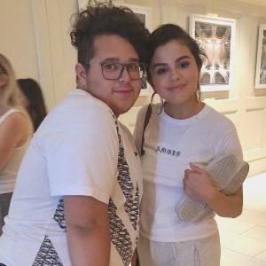 28 June Selena with fans at London West Hollywood Hotel in Los Angeles