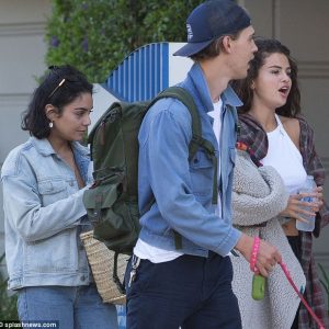 14 July Selena is out with Vanessa Hudgens and Austin Butler in Los Angeles