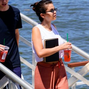 8 July Selena is out at Coney Island in New York