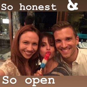 22 July Selena in Liana Blackburn’s Instagram Story