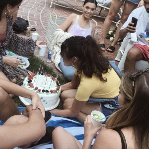 18 August Selena celebrating Cortney Barry’s birthday