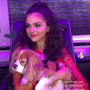 24 August Selena on set of the new music video