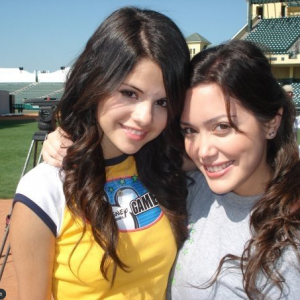 23 August new rare pic of Selena with a fan at Disney Games in 2008