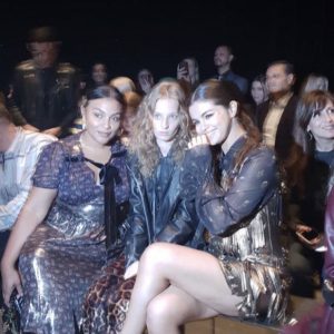 11 September Selena at the audience at Coach Fashion Show in New York