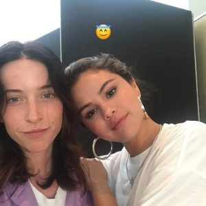 13 December Selena backstage at the photoshoot for Puma