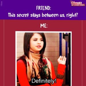 17 January @disneyinthd on Instagram: Your secret is safe with me and my BFF! @selenagomez