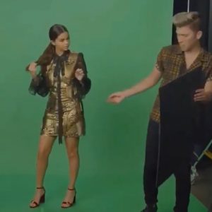 15 March new video of Selena from Coach Fashion Show