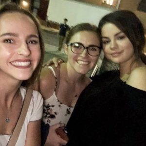 12 June Selena with fans at Lewis Capaldi show in Los Angeles