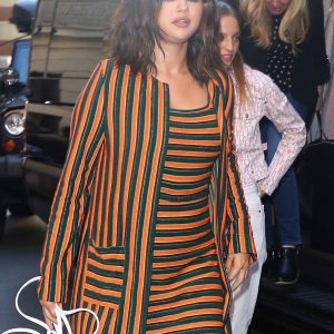 11 June Selena arriving at broadway musical Mean Girls in New York
