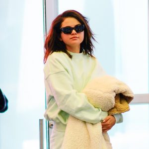 12 June Selena departing from airport JFK in New York