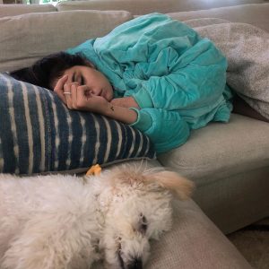 28 August Selena on Instagram: Wednesdays, a huge bright blue comfy and Winnie