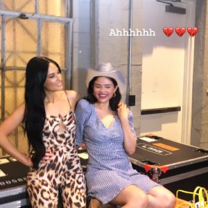 25 August Selena backstage at Kacey Musgraves concert in Los Angeles