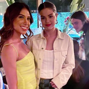 11 October Selena with fans at Tom Tom Restaurant & Bar in West Hollywood, California