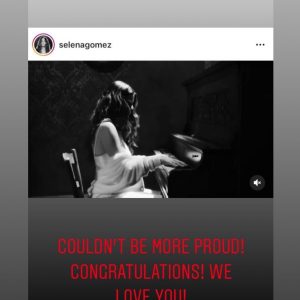 23 October Selena on Instagram Stories