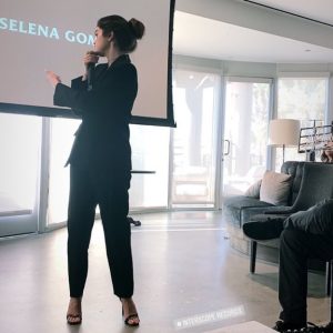 22 October Selena in Caroline Franklin’s Instagram Stories