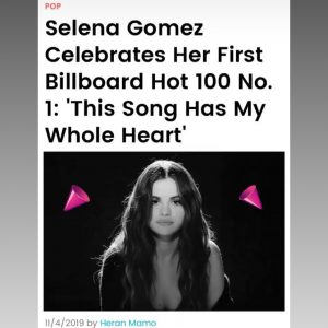 4 November Selena on Instagram Story