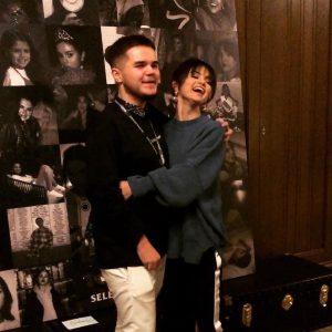 12 December new video of Selena with a fan at RARE listening session in London