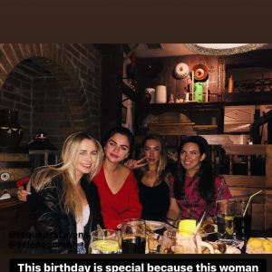 13 December Selena in Theresa Mingus’ Instagram Story