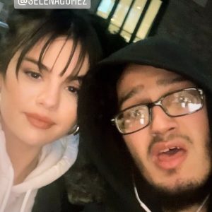 11 December Selena with a fan in London