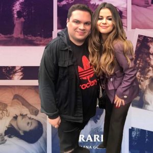 12 January new pic of Selena with a fan last October