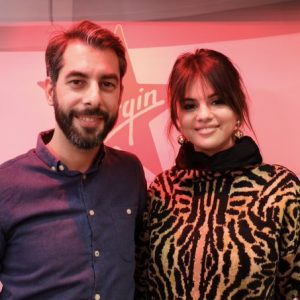 12 January new pics of selena at the radio show “Le Lab” on Radio Virgin