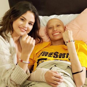 2 February Selena with a fan last summer in Boston, Massachusetts