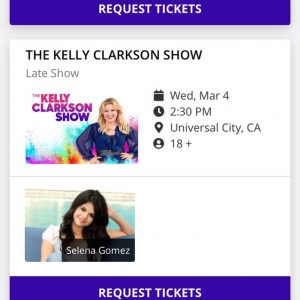 13 February Selena is set to appear on The Kelly Clarkson Show in March