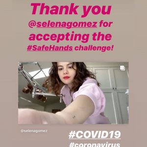 22 March Selena on Instagram Story