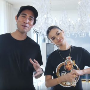 13 March go behind the scenes of Tik Tok video with Zach King and Selena